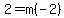 2=m%28-2%29