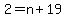 2=n%2B19