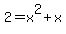 2=x%5E2%2Bx