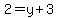 2=y%2B3
