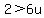 2%3E6u