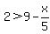2%3E9-x%2F5