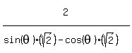 2%5E%22%22%2F%28sin%28theta%29%28sqrt%282%29%29%5E%22%22-cos%28theta%29%28sqrt%282%29%29%29