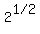 2%5E%221+%2F+2%22