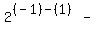 2%5E%28%28-1%29-%281%29%29-%22%22