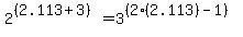 2%5E%28%282.113%2B3%29%29+=+3%5E%28%282%282.113%29-1%29%29