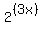 2%5E%28%283x%29%29