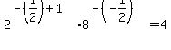 2%5E%28-%281%2F2%29%2B1%29%2A8%5E%28-%28-1%2F2%29%29+=+4