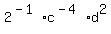 2%5E%28-1%29+c%5E%28-4%29+d%5E2