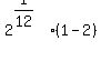 2%5E%281%2F12%29%281-2%29