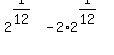 2%5E%281%2F12%29-2%2A2%5E%281%2F12%29