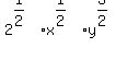 2%5E%281%2F2%29%2Ax%5E%281%2F2%29%2Ay%5E%283%2F2%29