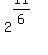 2%5E%2811%2F6%29