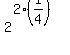 2%5E%282%281%2F4%29%29