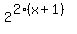 2%5E%282%28x%2B1%29%29