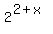 2%5E%282%2Bx%29