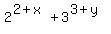 2%5E%282%2Bx%29+%2B++3%5E%283%2By%29