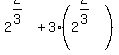 2%5E%282%2F3%29%2B3%2A%282%5E%282%2F3%29%29
