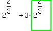 2%5E%282%2F3%29%2B3%2Ahighlight_green%28+2%5E%282%2F3%29+%29