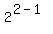 2%5E%282-1%29
