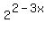 2%5E%282-3x%29