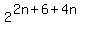 2%5E%282n%2B6%2B4n%29