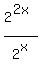 2%5E%282x%29%2F2%5Ex