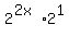 2%5E%282x%29+%2A+2%5E1
