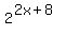 2%5E%282x+%2B+8%29