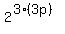 2%5E%283%2A%283p%29%29