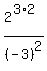 2%5E%283%2A2%29%2F%28-3%29%5E2