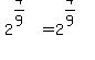 2%5E%284%2F9%29=2%5E%284%2F9%29