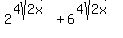 2%5E%284sqrt%282x%29%29%2B6%5E%284sqrt%282x%29%29