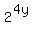 2%5E%284y%29