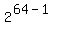 2%5E%2864-+1%29