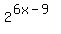 2%5E%286x-9%29