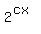2%5E%28cx%29