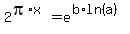 2%5E%28pi%2Ax%29+=e%5E%28b%2Aln+%28a%29%29