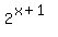 2%5E%28x%2B1%29%29