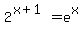 2%5E%28x%2B1%29=e%5Ex