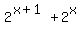2%5E%28x%2B1%29+%2B+2%5Ex