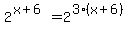 2%5E%28x%2B6%29=2%5E%283%28x%2B6%29%29