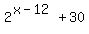 2%5E%28x-12%29+%2B+30