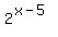 2%5E%28x-5%29