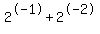 2%5E-1%2B2%5E-2