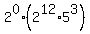 2%5E0%2A%282%5E12%2A5%5E3%29
