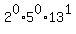 2%5E0%2A5%5E0%2A13%5E1