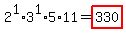 2%5E1%2A3%5E1%2A5%2A11=highlight%28330%29