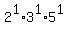 2%5E1%2A3%5E1%2A5%5E1