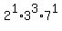 2%5E1%2A3%5E3%2A7%5E1